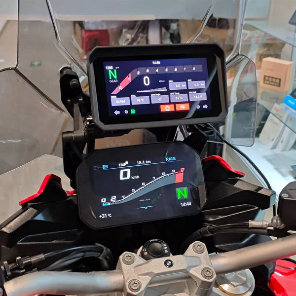 BMW motorcycle display for OEM sat nav cradle — Aoocci BM6 BM7